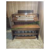 Vtg Baldwin Electronic Organ C-600 Series w/Bench