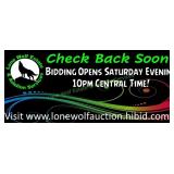 BIDDING OPENS Saturday July 4th at 10PM
