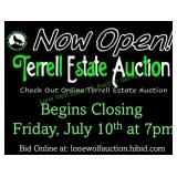 CHECK OUT OUR TERRELL ESTATE ONLINE AUCTION