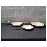 Tramontina 3pc Stainless Steel Ceramic Fry Pans