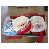 Totes of Holiday Rugs, Stockings, Bags & More