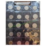 20 Foreign Coins in Coin Sleeves
