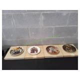 (4) Decorative Norman Rockwell Plates
