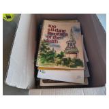 Box of Song Books, Piano Sheet Music, Hymns &
