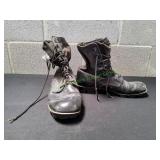 Vtg Black Military Jungle Boots, Sz 11R