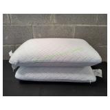 (2) Serenity Memory Foam Cooling Pillows
