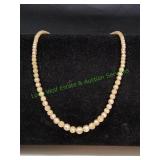 Vtg 13" Cream Colored Faux Pearl Choker