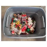 Tote of Vtg Christmas Ornaments