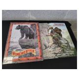 (2) Metal Bear Signs