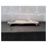 24x15 4-Footed Silver Serving Tray