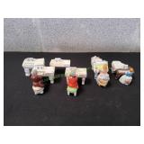 (4) Vtg Victorian Style Men/Ladies Playing Piano