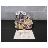 Avon Christmas Fiber Optic Musical House Fountain