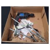 3/8" Electric Drill w/ Auger Attachments