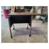 Vtg Industrial Rolling Desk