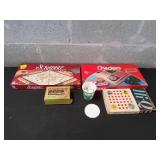 Vtg Scrabble, Checkers Board Games & More