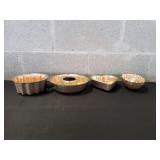 Vtg Aluminum Copper-Tone Gelatin Molds