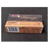 PMC Bronze 25Auto 50gr FMJ, 50ct