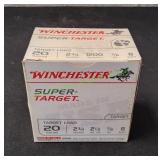 Winchester Super-Target 20ga, 25ct