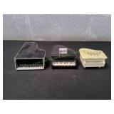 (3) Vtg Piano Musical / Trinket Boxes