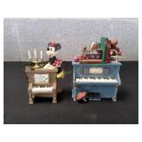 Vtg Dinsey Piano Ornament & Musical Box