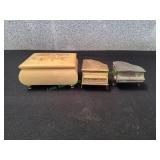 (3) Vtg Piano Musical / Trinket Boxes