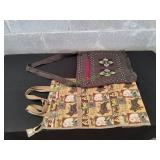 Cross-Stitch Floral Shoulder Bag & More