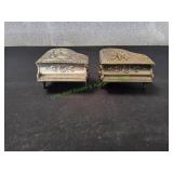 (2) Vtg Piano Musical / Trinket Boxes