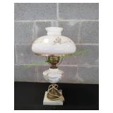 Vtg 20" Gone With the Wind Style Glass Lamp