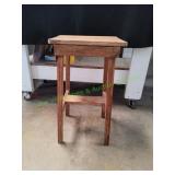 Vtg Wood Stool
