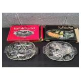 (2) Vtg Relish Dishes in Original Boxes
