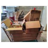 Shopping Cart Full of Holiday Decorations