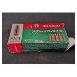 Sellier & Bellot 40 S&W, 180gr FMJ, 32ct