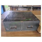 Vtg Cole-Steel 2-Drawer Index Card File Cabinet