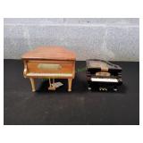 (2) Vtg Piano Musical / Trinket Boxes