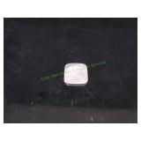 Vtg Rose Quartz Square Shaped Cabochon Gemstone