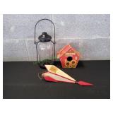Glass Candle Holder, Sunshine Bird House & More