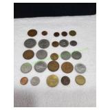 (25) Foreign Coins