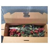Lot of Christmas Garland w/ Red Bells & Berries