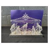 Kurk Adler Acrylic Nativity Scene