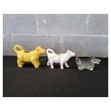 (3) Novelty Creamers