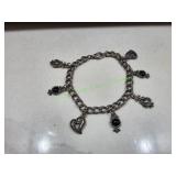 Silver-Tone Charm Bracelet