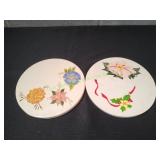 (2) Vtg Ceramic Trivets
