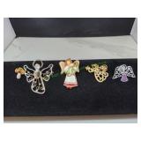 Lot of Vtg Angel Pins / Brooches