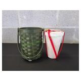 Green Wicker Basket & More