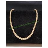 Vtg 13" Cream Colored Faux Pearl Choker