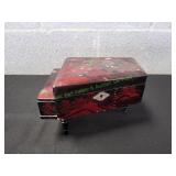 Vtg Miniature Piano Music Jewelry Box