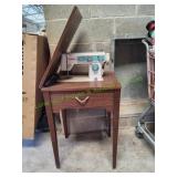 Vtg Dressmaker Sewing Machine in Cabinet
