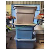 (3) 18-Gal Sterilite Totes w/ Lids