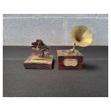 Mini Pianist w/ Mini Gramophone Music Box