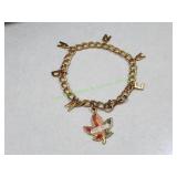 Gold-Tone Montreal Canada Charm Bracelet